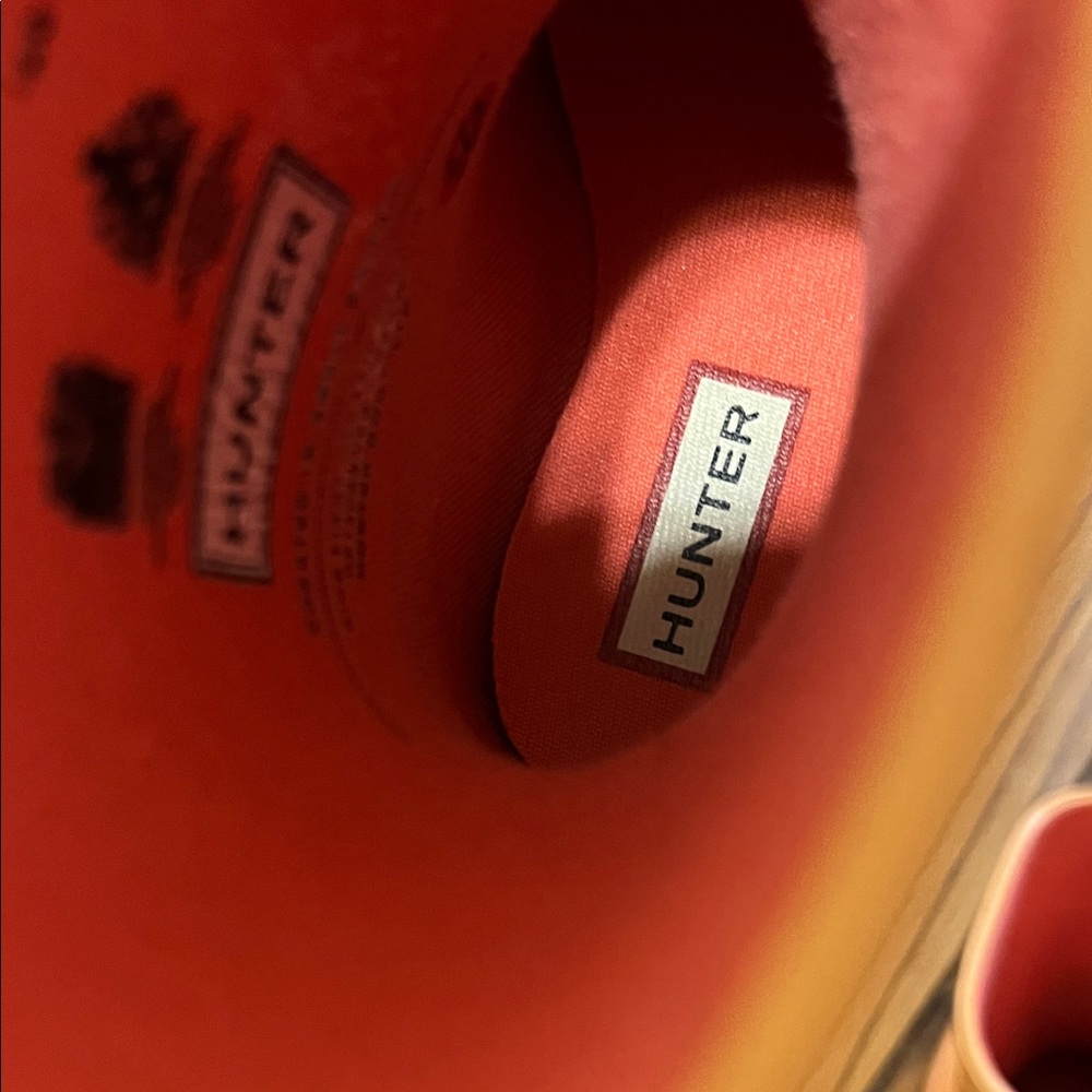 Hunter Vibrant Orange/shimmery Coral rain boots - Picture 7 of 9